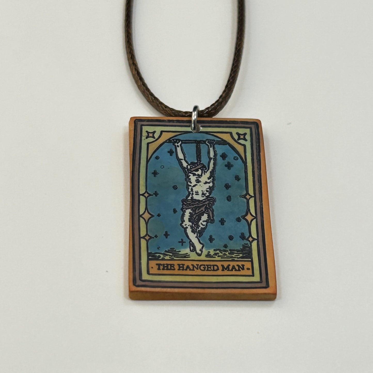 The Devil, Hanged Man, and Death- Trio of Tarot Card Pendant Necklaces