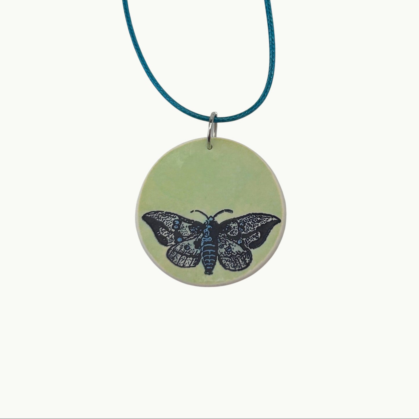 Jade Moth Necklace