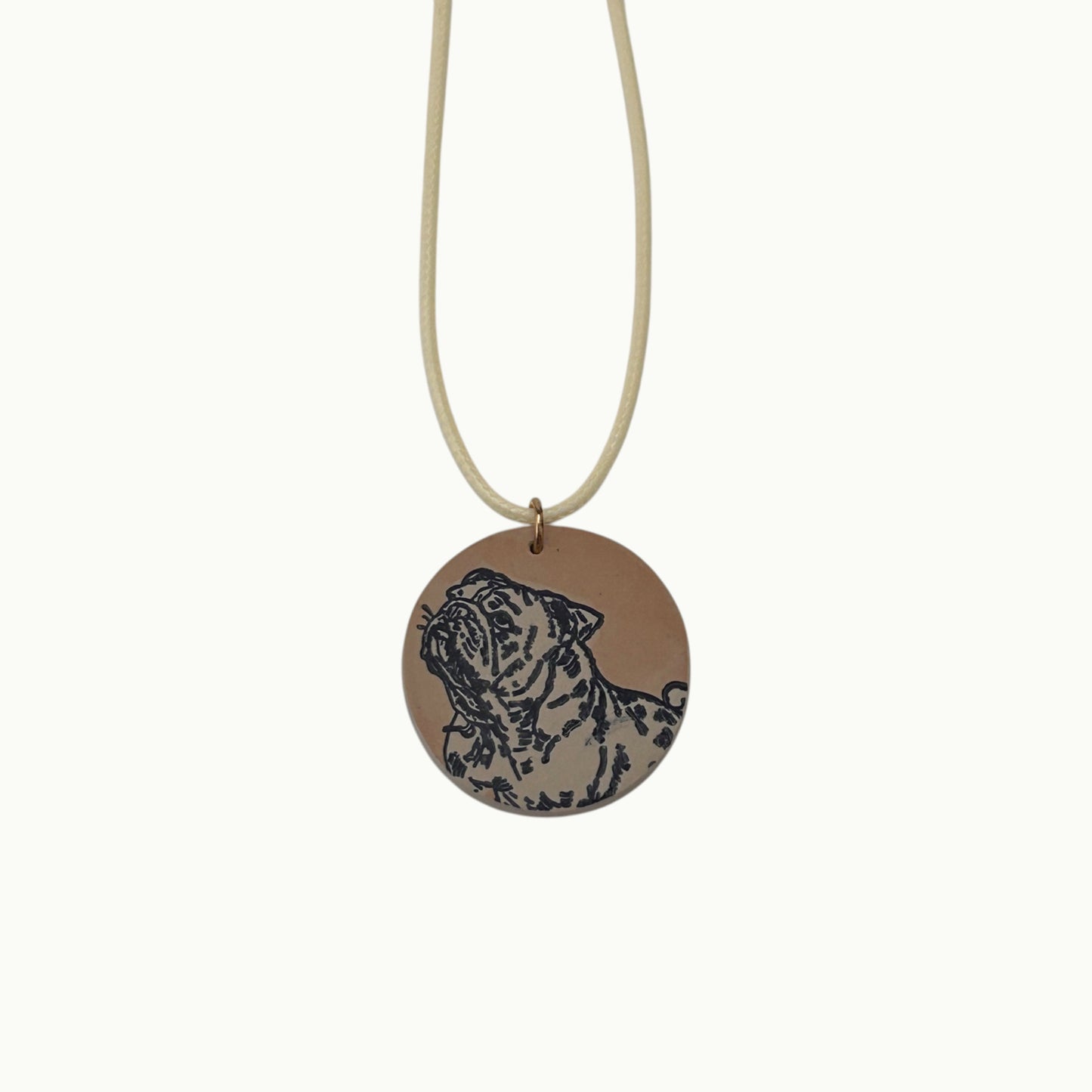 Bulldog Pendant Necklace
