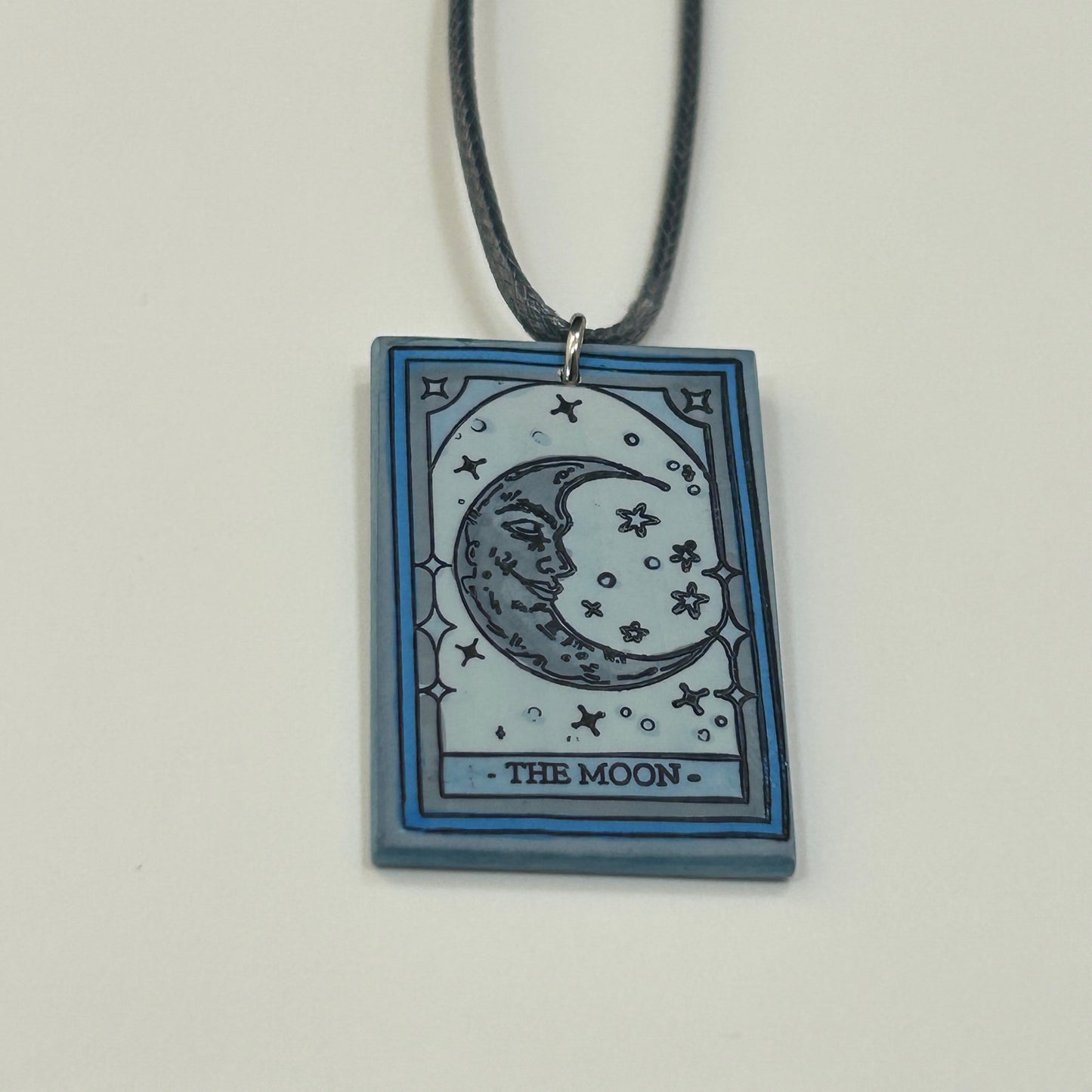 The Moon Tarot Card Pendant Necklace