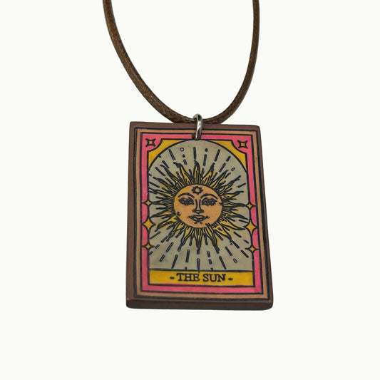 The Sun Tarot Card Pendant Necklace