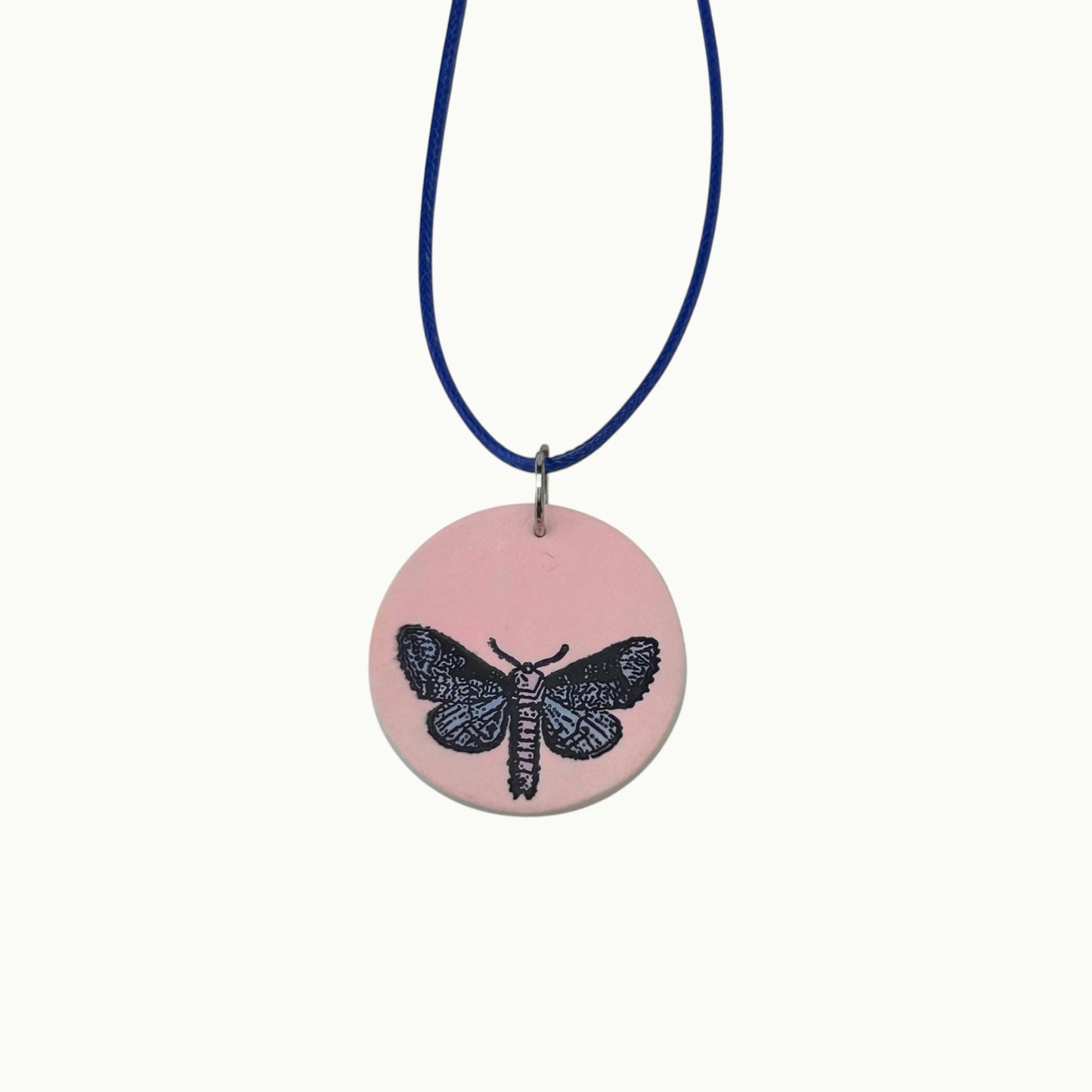 Opal Moth Necklace